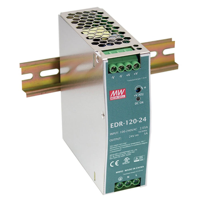 Power Supply Din Rail Mounted 10Amps 120W - 12VDC