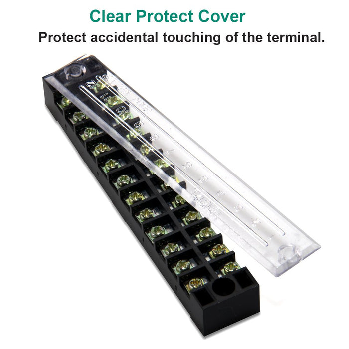 Terminal Block 12 Positions 600V 15Amp