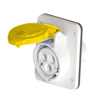 Industrial Female Wall Socket 3P 16A - GW62201H