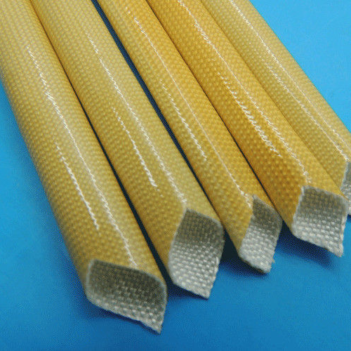 Insulating Cotton Fiberglass Sleeve Varnish Coated 25MM