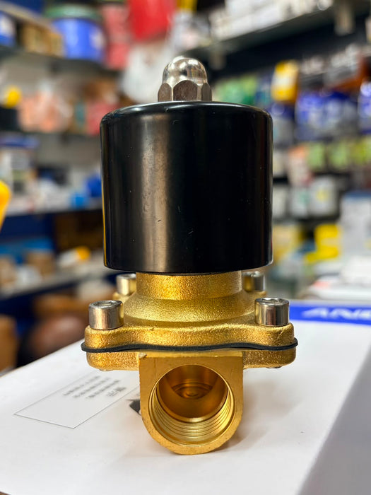 Electric Solenoid Valve Pneumatic Valve for Water Air Gas Brass 2"