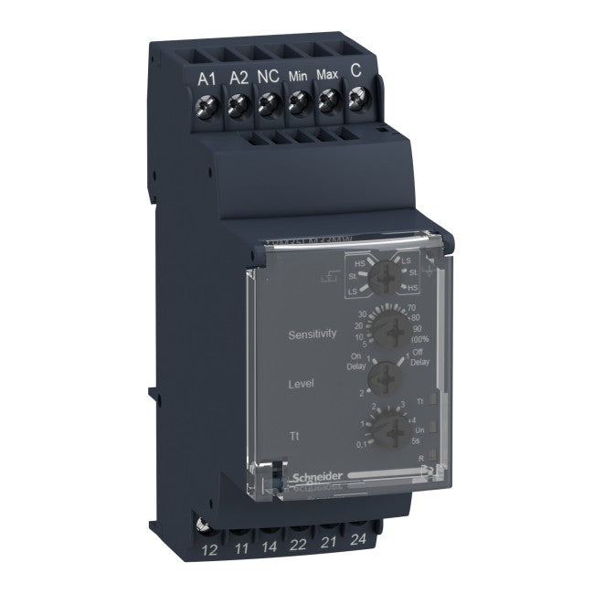 Schneider Level Control Relay, Harmony Control Relays, 5A, 2CO, 24…240V AC DC RM35LM33MW
