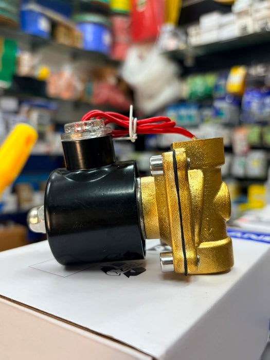 Electric Solenoid Valve Pneumatic Valve for Water Air Gas Brass 2"