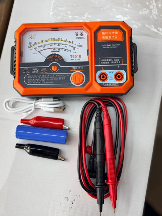 T6010 Pointer Type Insulation Resistance Tester   Megohmmeter