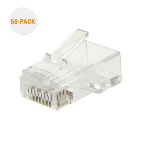 RJ45 Connector Straight Cable Mount Unshielded Male