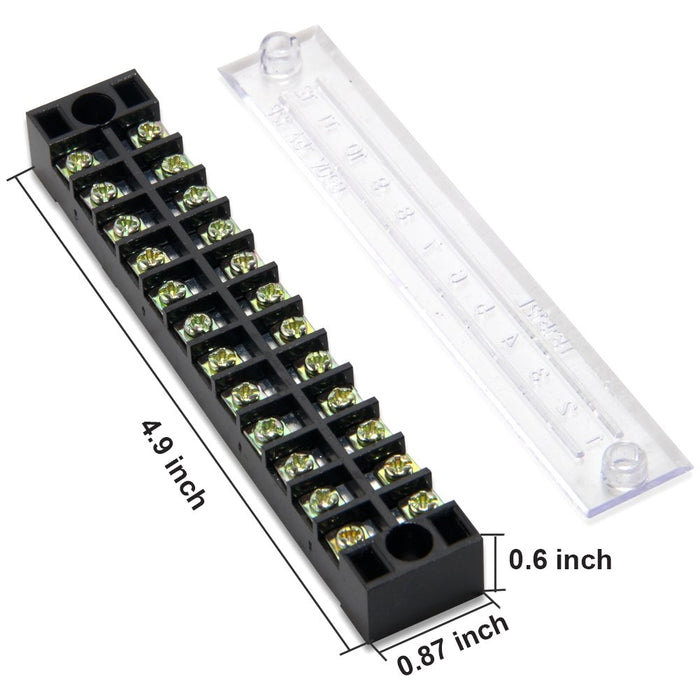 Terminal Block 12 Positions 600V 15Amp