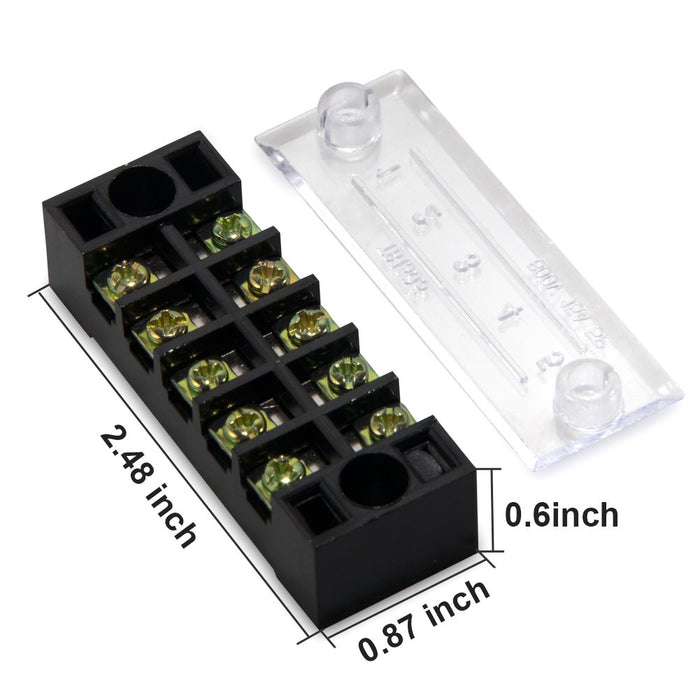 Terminal Block 5 Positions 600V 15Amp