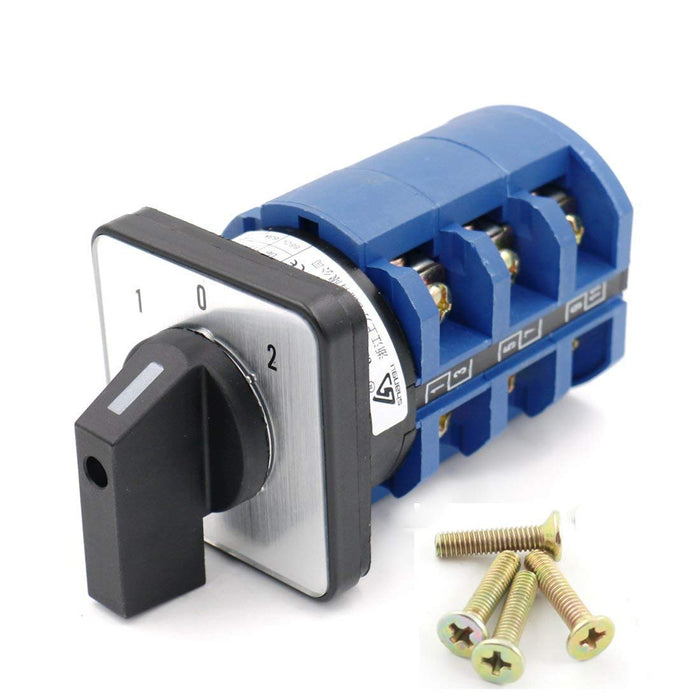 Buy 20A Changeover Control Rotary Switch - On-Off-On, 3 Positions