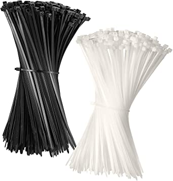 Cable Tie Plastic / Nylon White and Black