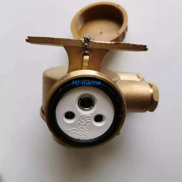 792887-RECEPTACLE W/SWITCH WATERTIGHT, 3PIN HNA CAST BRASS Watertight marine use plug & receptacle with switch. Rated capacity is 250V, 10 amp. Available in cast brass or synthetic resin main body. - from United Gulf 