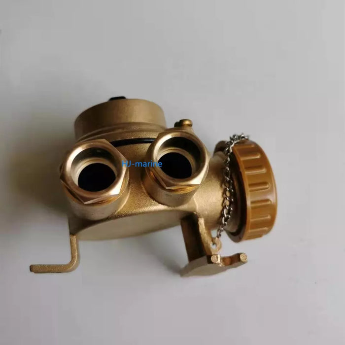 792887-RECEPTACLE W/SWITCH WATERTIGHT, 3PIN HNA CAST BRASS Watertight marine use plug & receptacle with switch. Rated capacity is 250V, 10 amp. Available in cast brass or synthetic resin main body. - from United Gulf 