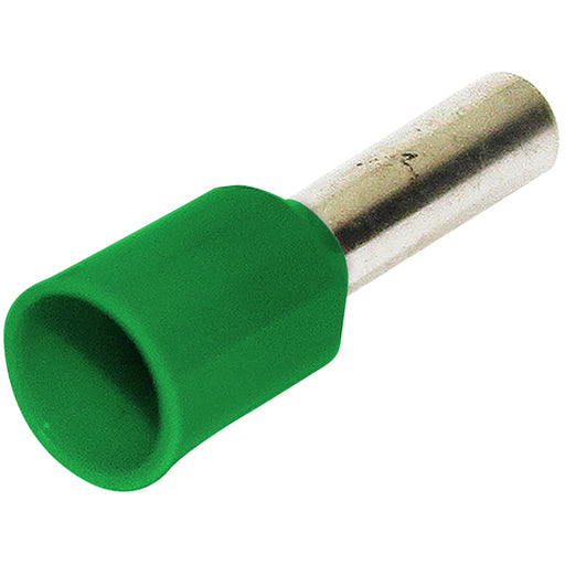 Insulated Bootlace Lug Cable End Ferrules Pin Type 0.75mm Green