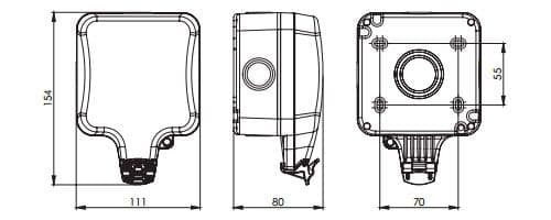 Weather Proof Box Case 13 Amp Switch Sockets Cover IP65.